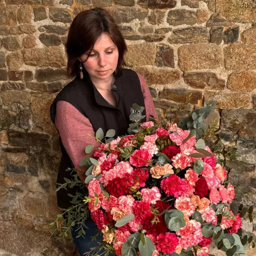 Bouquet de 90 œillets pour des 90 ans