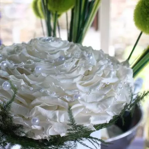 Bouquet de mariée roses éternelles