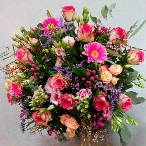 Bouquet camaieux rose