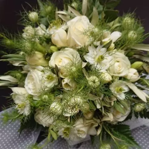 7 bouquet de mariée rond champêtre