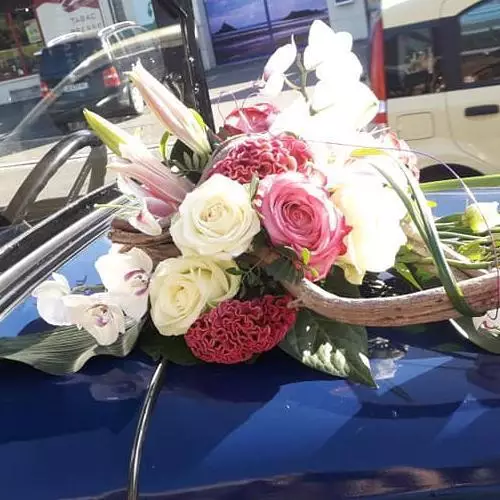 Déco AVANT voiture de mariés