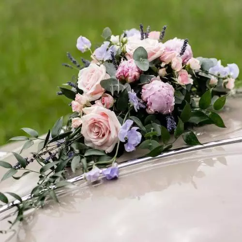 Décoration de voiture mariage