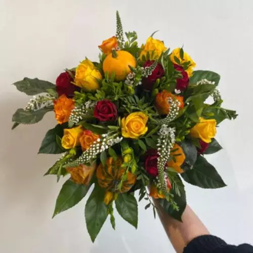 Bouquet surprise orangé