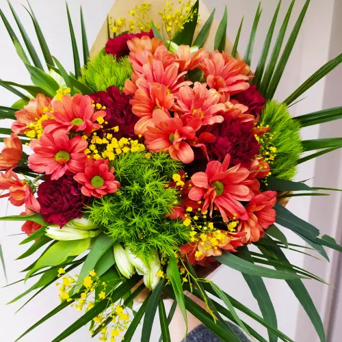 Bouquet  rouge vert