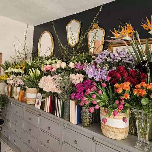 BANC DE FLEURS