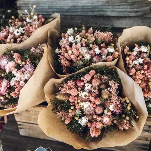 Bouquet de fleurs séchées