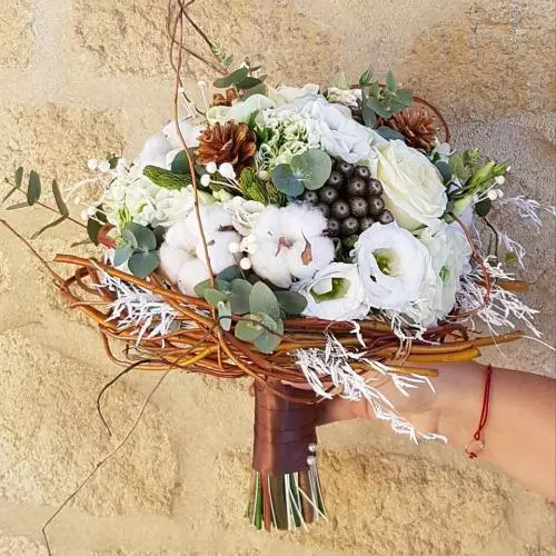 Bouquet mariée hiver