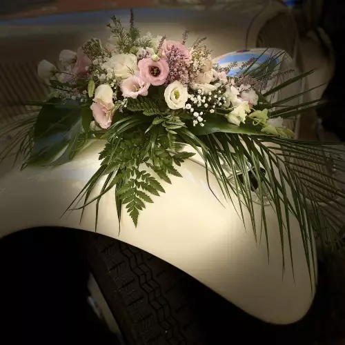 Décoration voiture de mariée
