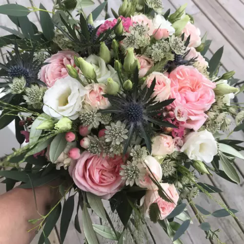 Bouquet rose et blanc