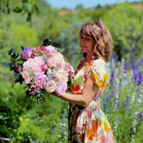 bouquet de fleurs haritza bordeaux