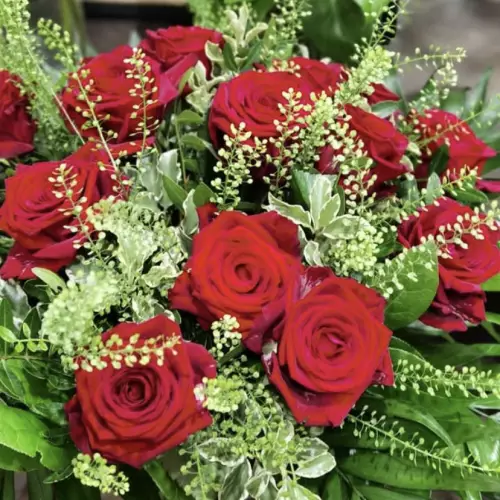 Bouquet roses rouge