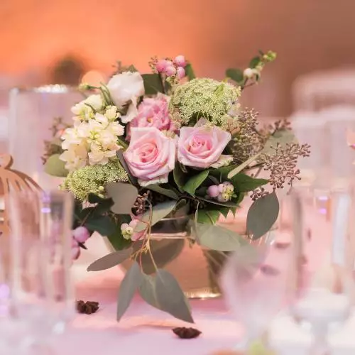 Bouquet roses pastel