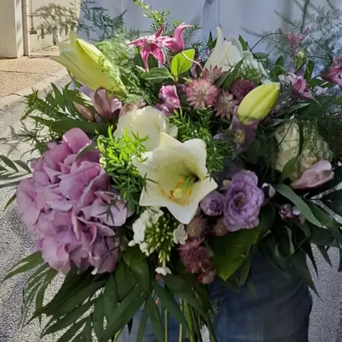 Dégradé de mauve et blanc