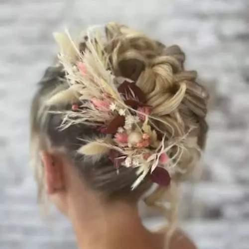 barrette fleurs séchées pour mariage