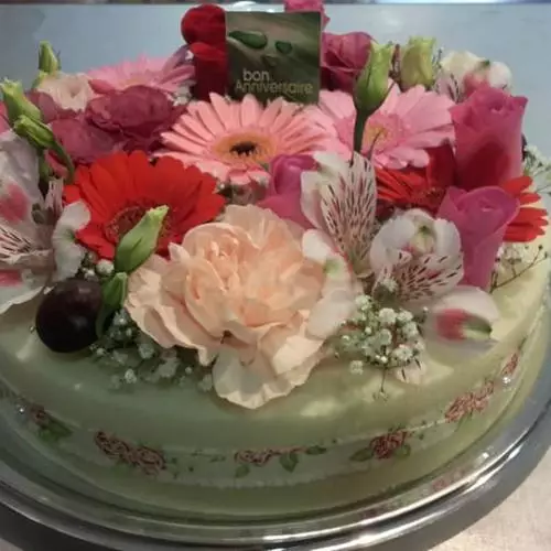 gâteau fleurs