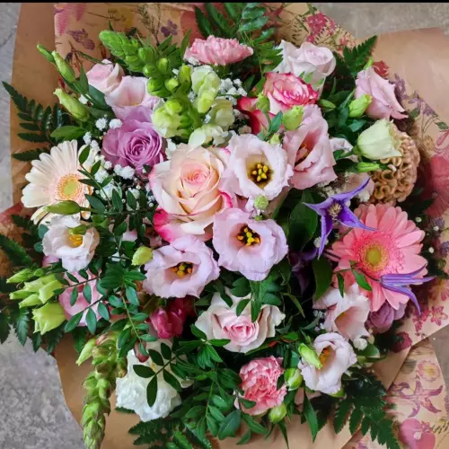 Bouquet de fleurs couleur pastel