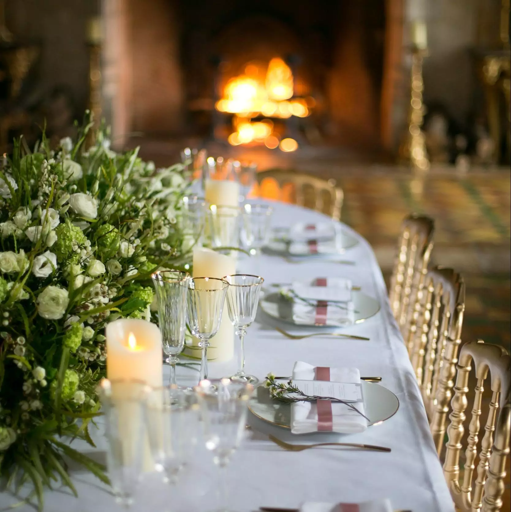 chemin de table chateau de farcheville
