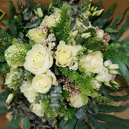 bouquet champêtre blanc