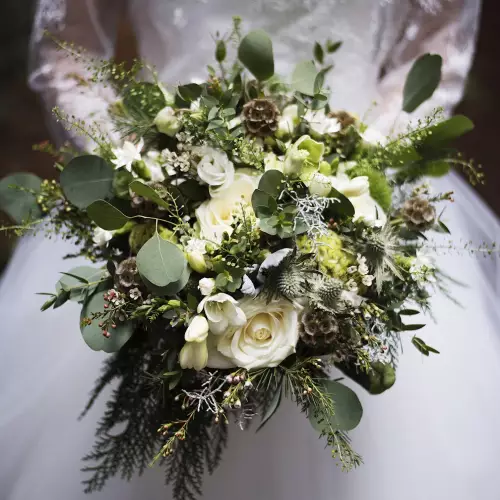 Bouquet de mariée Hiver