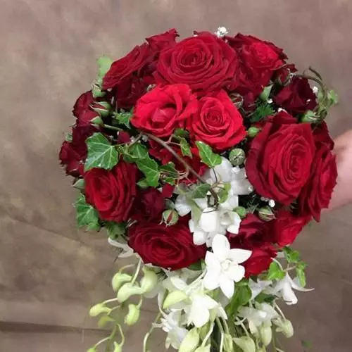Bouquet de mariée rond